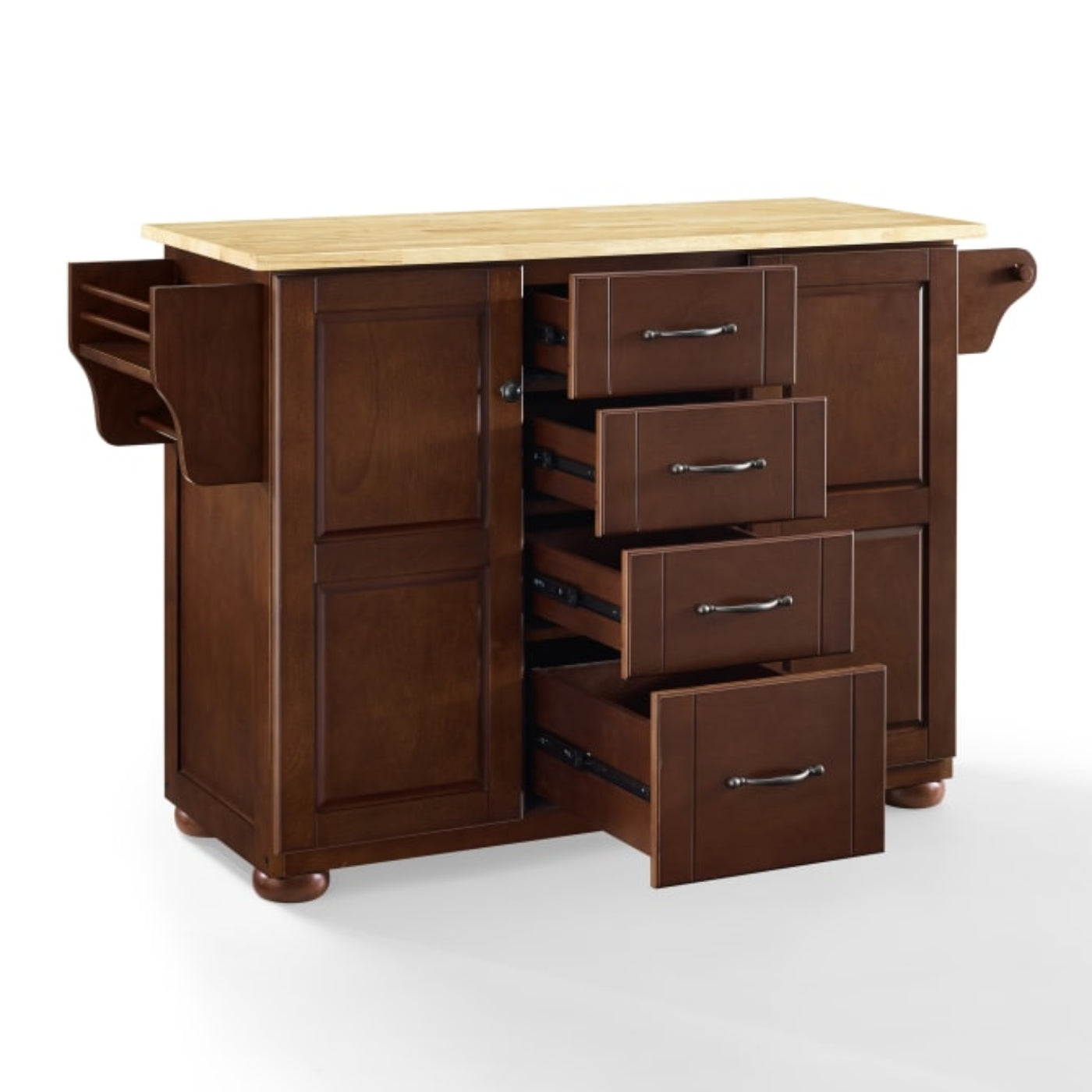 Crosley Eleanor 51.50 Inch Wood Top Kitchen Island Mahogany - KF30171A