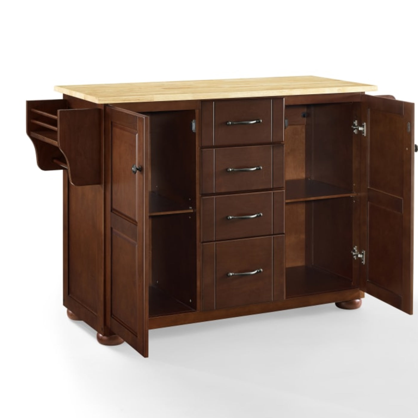 Crosley Eleanor 51.50 Inch Wood Top Kitchen Island Mahogany - KF30171A