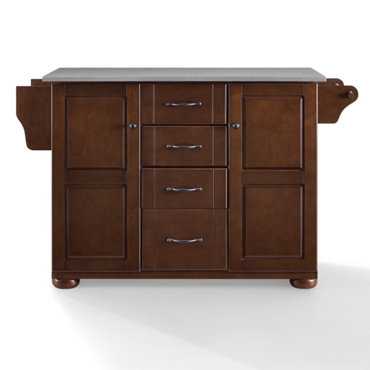 Crosley Eleanor 51.50 Inch Stainless Steel Top Kitchen Island Mahogany -  KF30172A