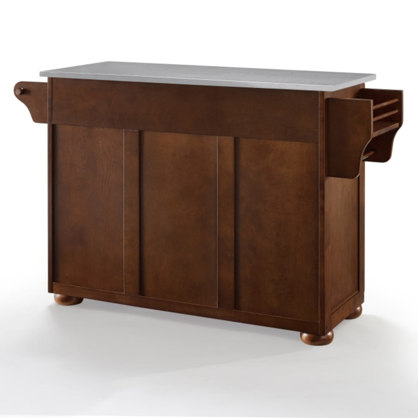 Crosley Eleanor 51.50 Inch Stainless Steel Top Kitchen Island Mahogany -  KF30172A
