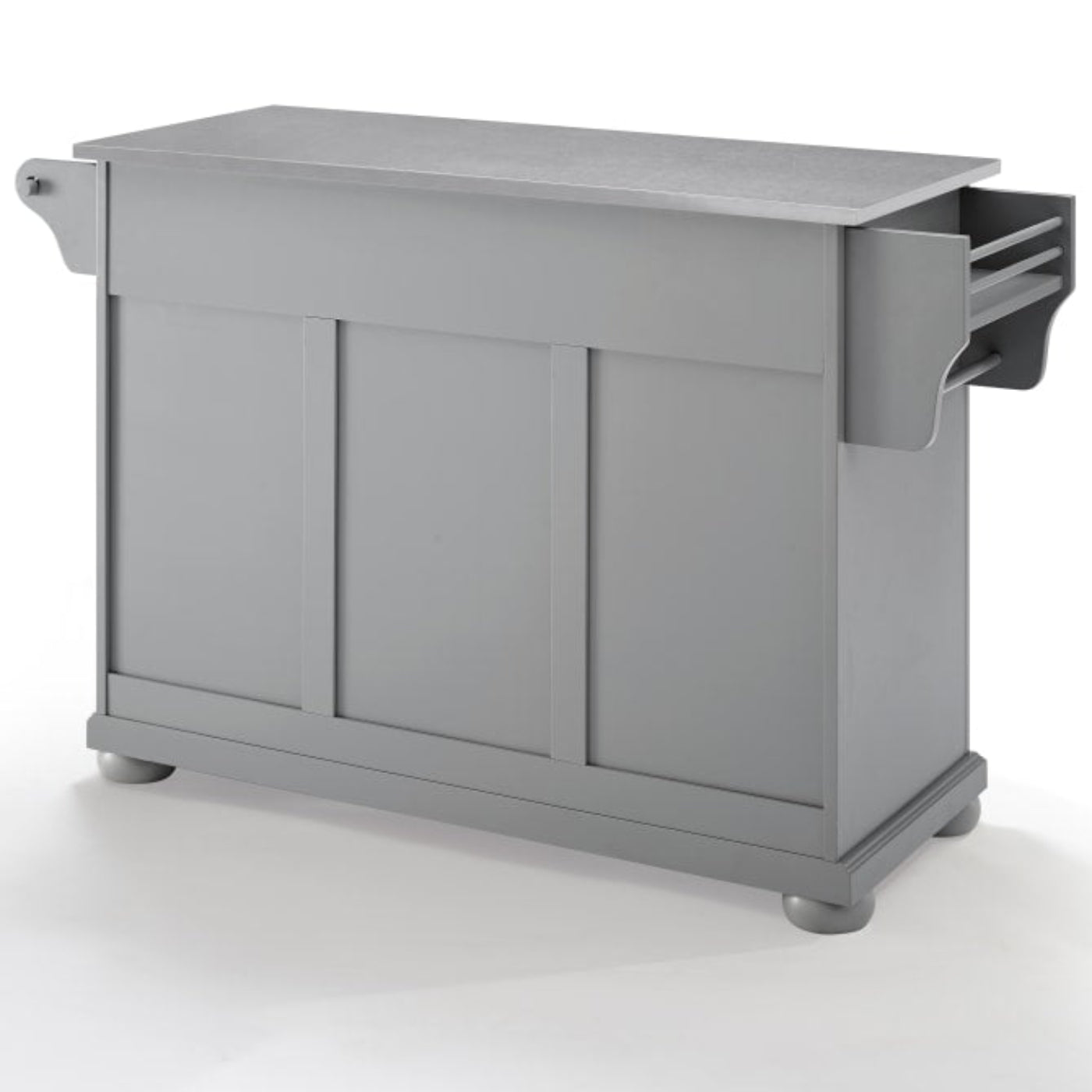 Crosley Alexandria 51.50 Inch Stainless Steel Top Kitchen Island/Cart - KF30202AGY