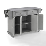 Crosley Alexandria 51.50 Inch Stainless Steel Top Kitchen Island/Cart - KF30202AGY