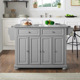 Crosley Alexandria 51.50 Inch Granite Top Full Size Kitchen Island/Cart - KF30203AGY