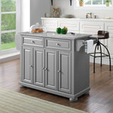 Crosley Alexandria 51.50 Inch Granite Top Full Size Kitchen Island/Cart - KF30203AGY