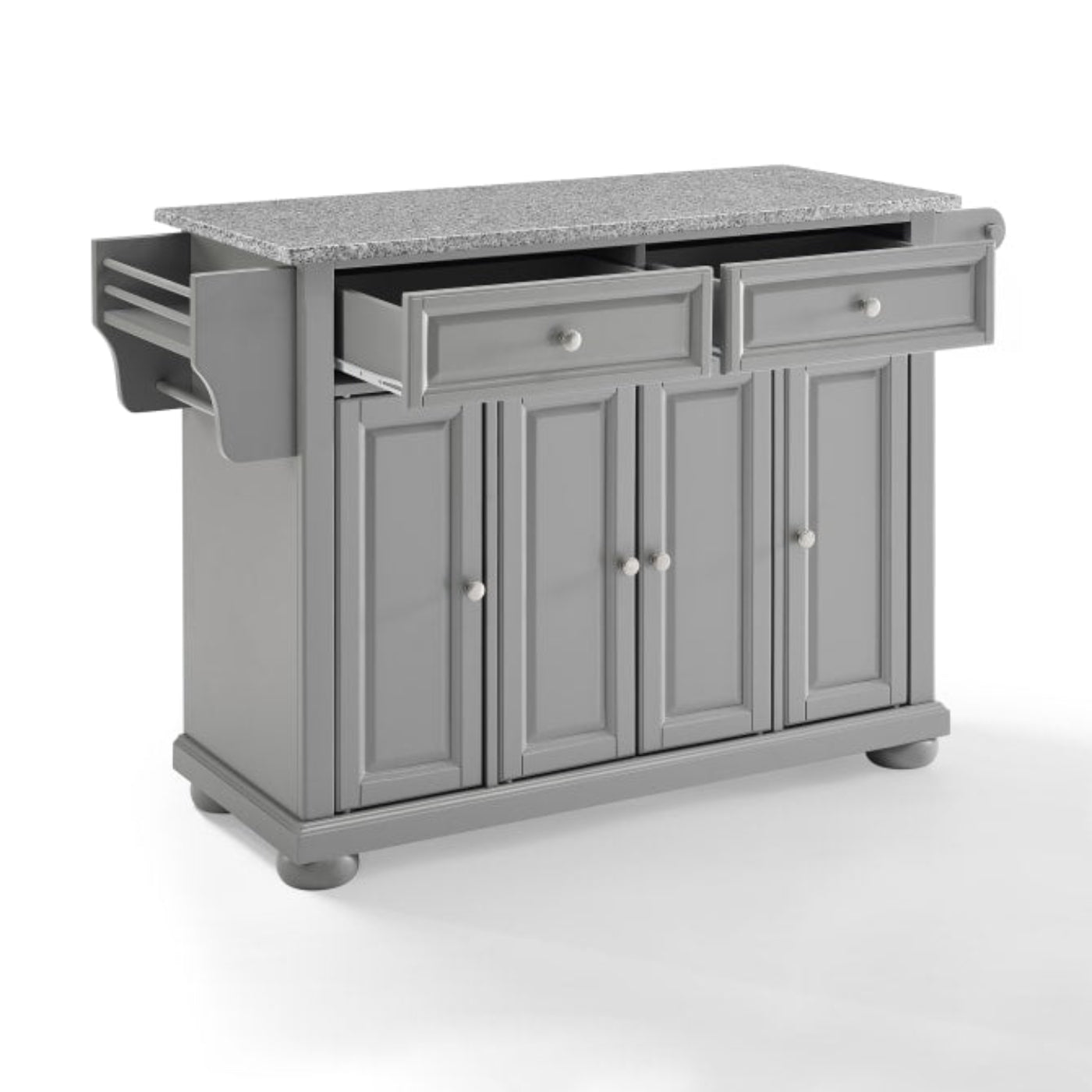 Crosley Alexandria 51.50 Inch Granite Top Full Size Kitchen Island/Cart - KF30203AGY