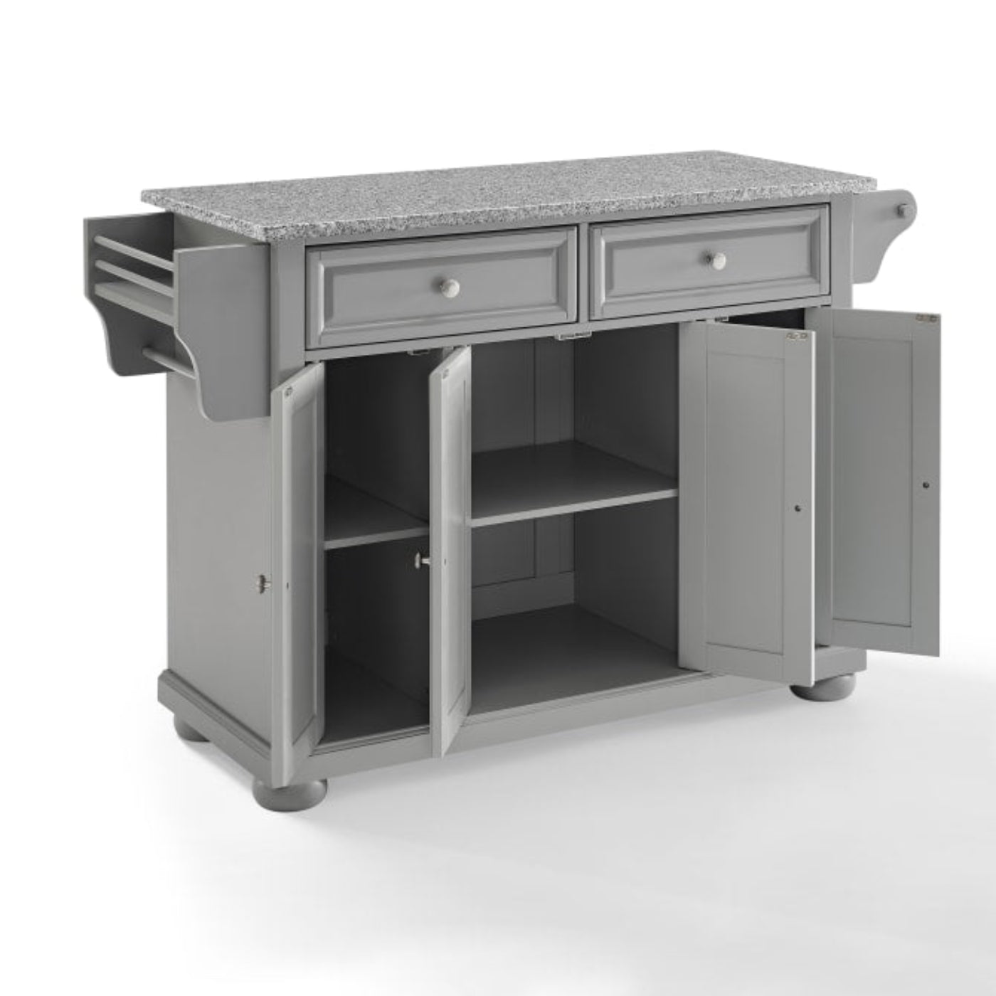Crosley Alexandria 51.50 Inch Granite Top Full Size Kitchen Island/Cart - KF30203AGY