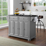 Crosley Alexandria 51.50 Inch Granite Top Full Size Kitchen Island/Cart - KF30204AGY
