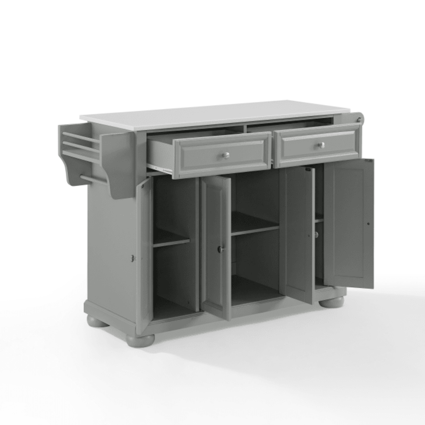 Crosley Alexandria 51.50 Inch Granite Top Full Size Kitchen Island/Cart - KF30205AGY