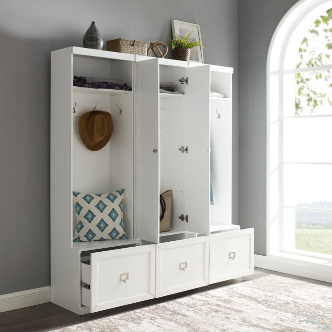 Crosley Harper 66 Inch 3pc Entryway Set - KF31011