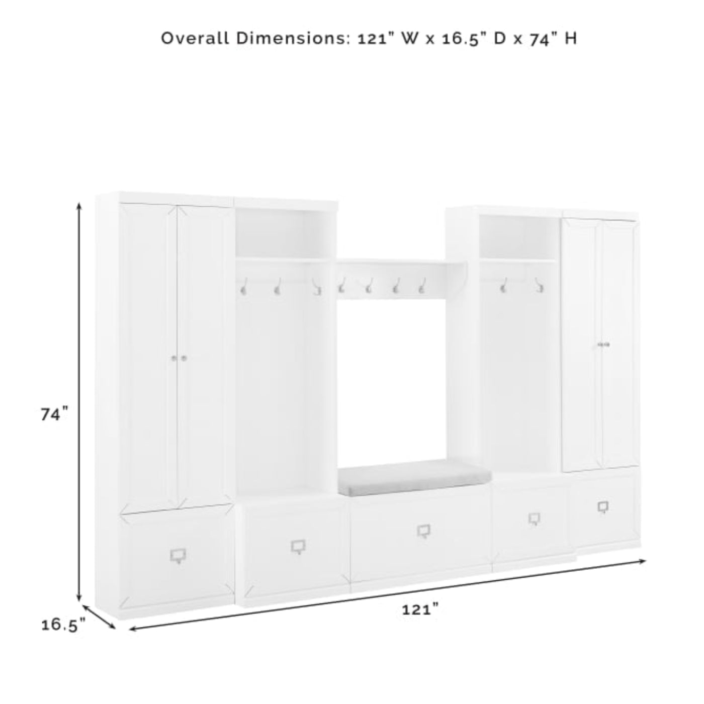 Crosley Harper 6pc Entryway Set - KF31017