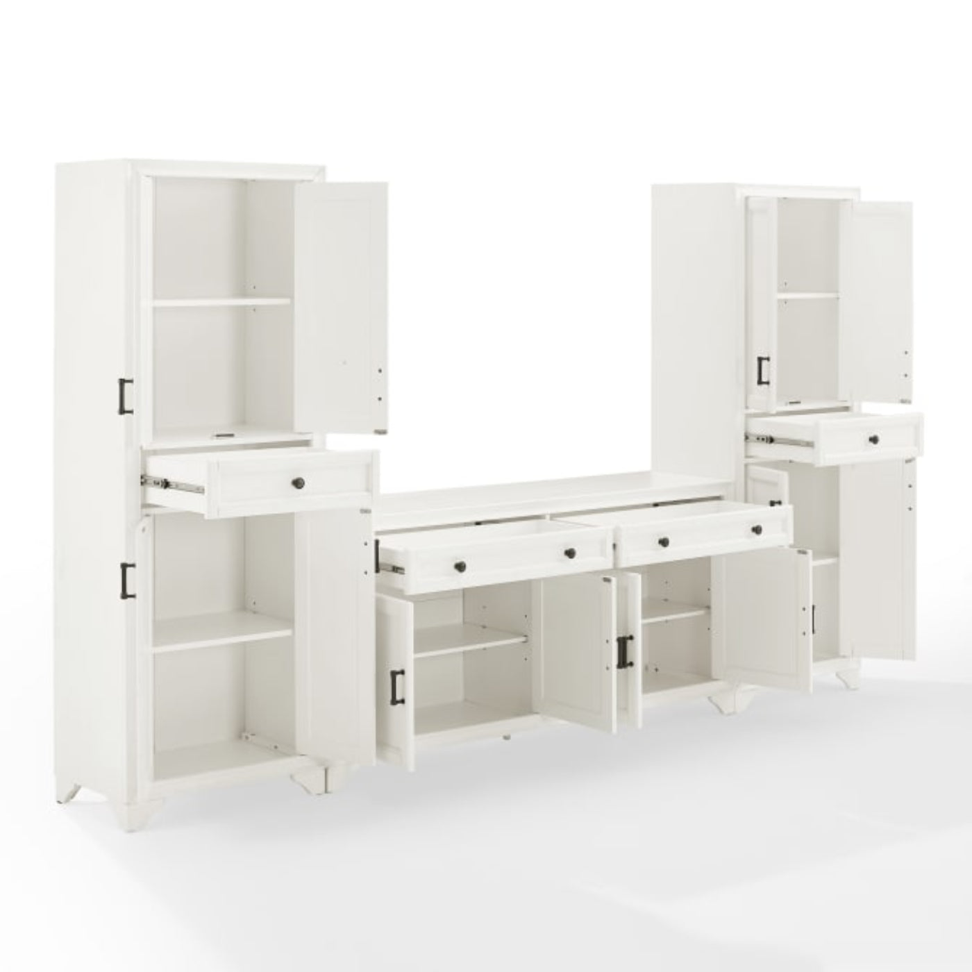 Crosley Tara 3pc Sideboard And Pantry Set - KF33012