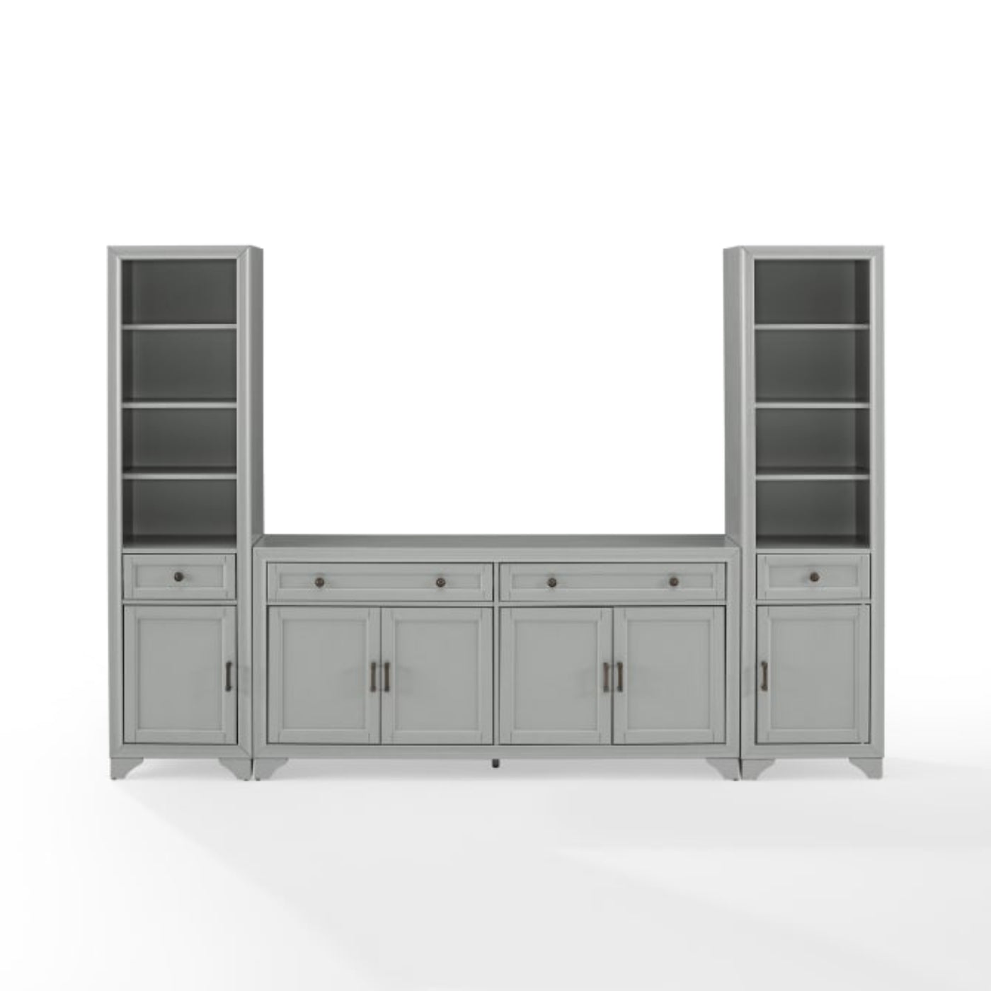 Crosley Tara 3pc Sideboard And Bookcase Set - KF33014