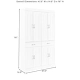 Crosley Stanton 2pc Pantry Set White - KF33033WH