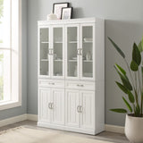 Crosley Stanton 2pc Glass Door Pantry Set White - KF33034WH