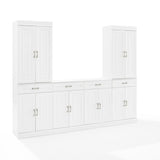 Crosley Stanton 3pc Sideboard And Pantry Set White - KF33035WH