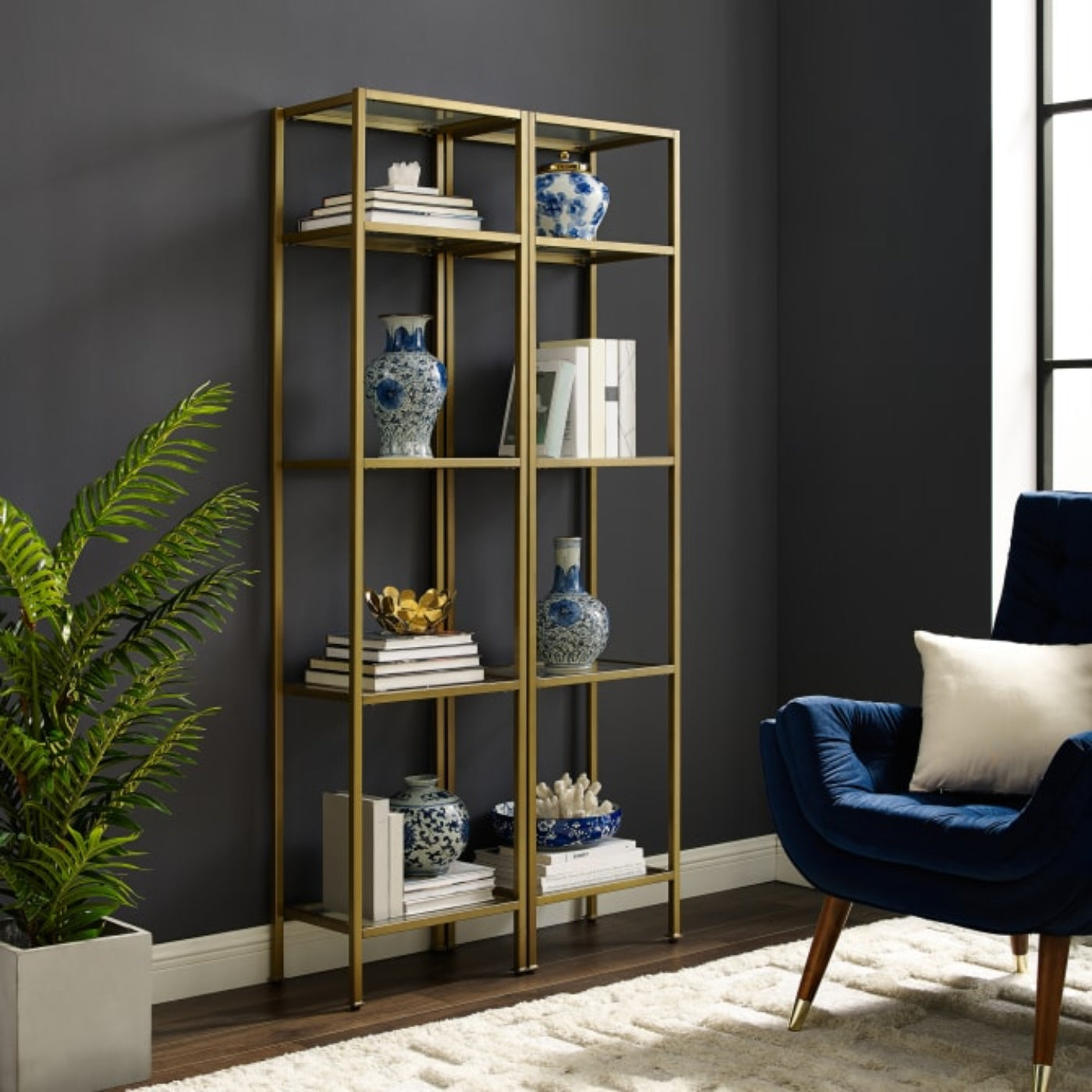 Crosley Aimee 36 Inch 2pc Etagere Set - KF6005