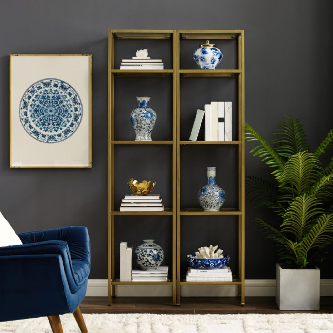 Crosley Aimee 36 Inch 2pc Etagere Set - KF6005