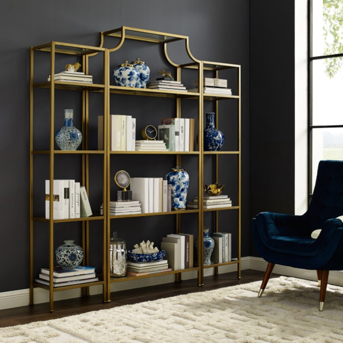 Crosley Aimee 72 Inch 3pc Etagere Set - KF65004