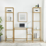 Crosley Aimee 78 Inch 3pc Desk And Etagere Set - KF65005GL
