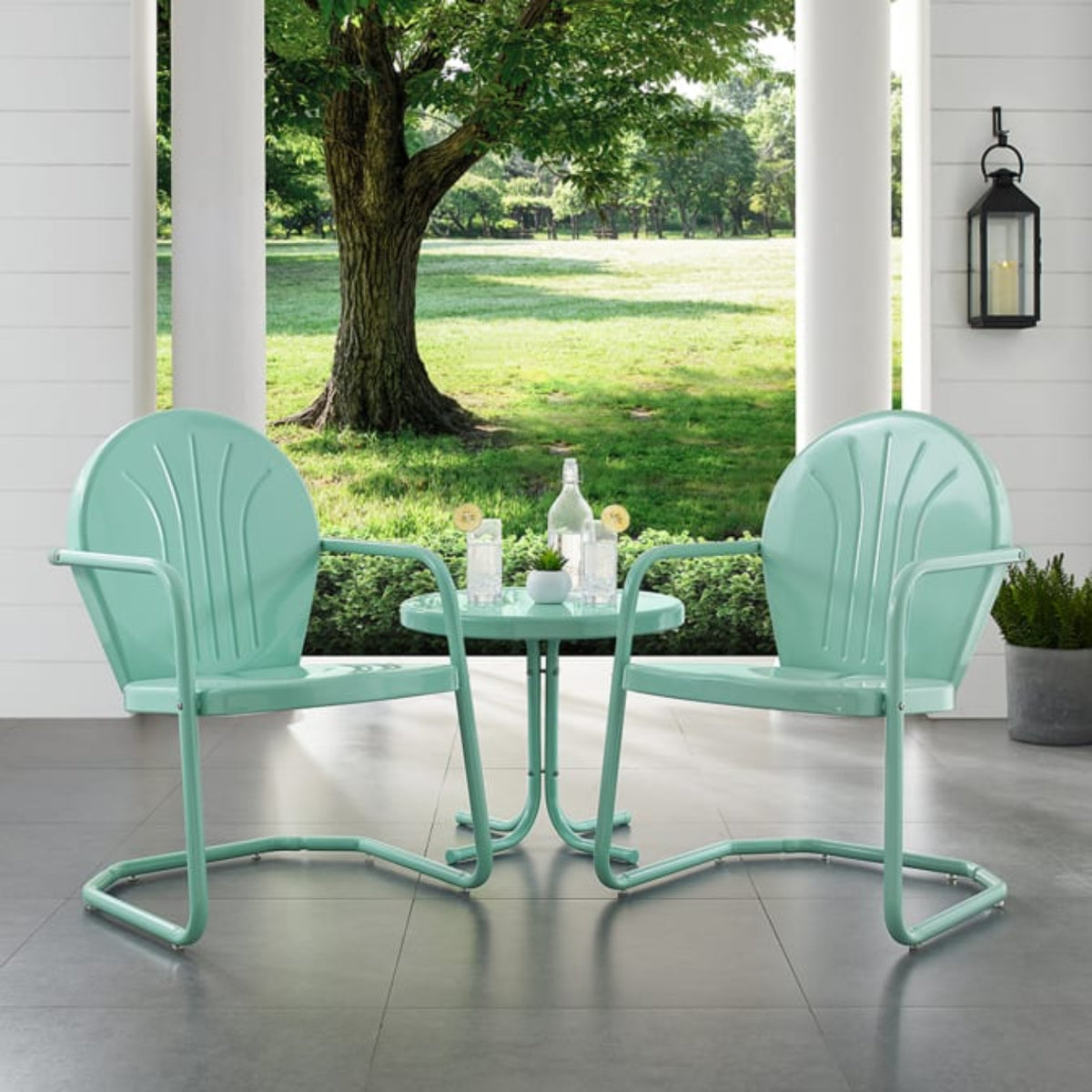 Crosley Griffith 3pc Outdoor Metal Armchair Set - KO10004