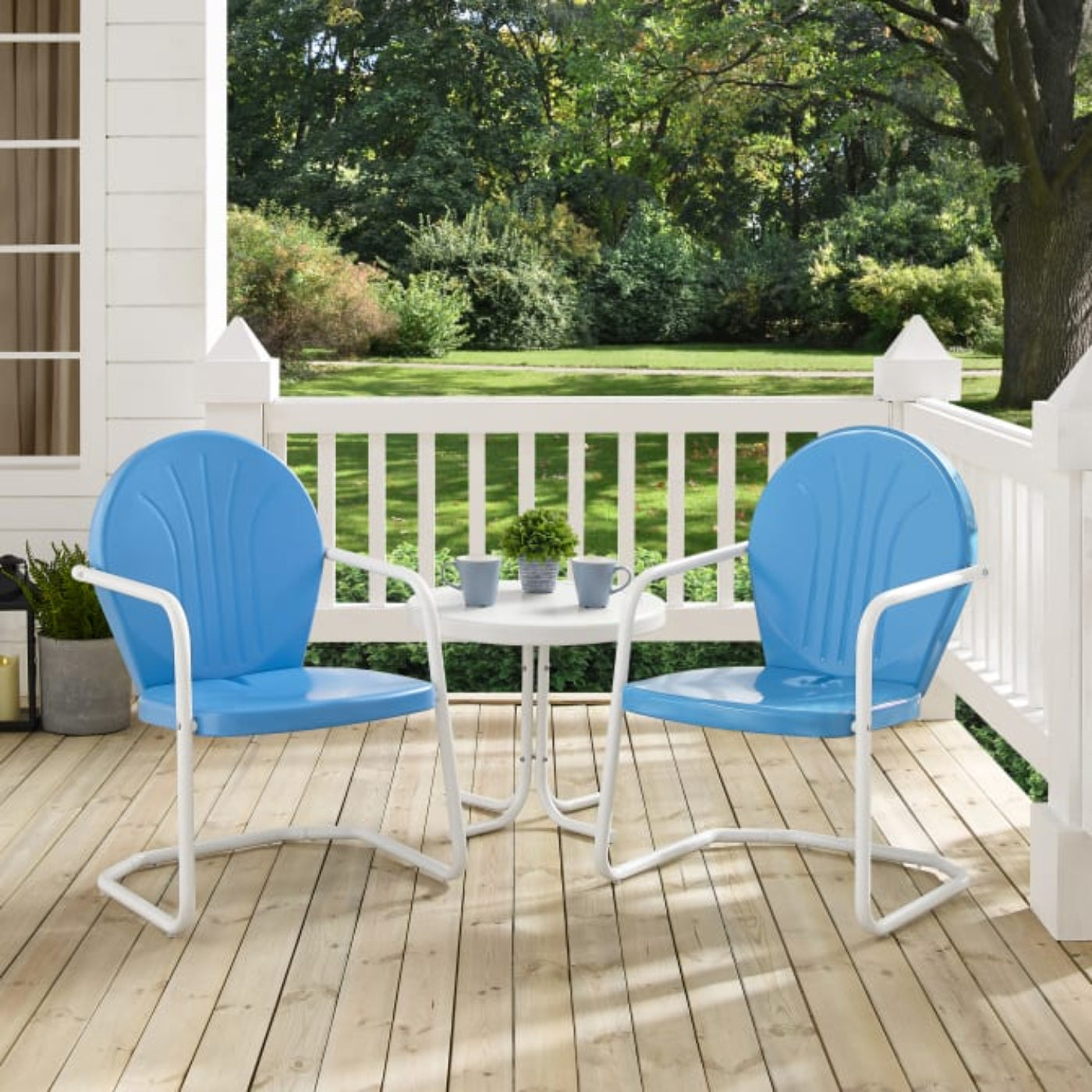 Crosley Griffith 3pc Outdoor Metal Armchair Set - KO10004