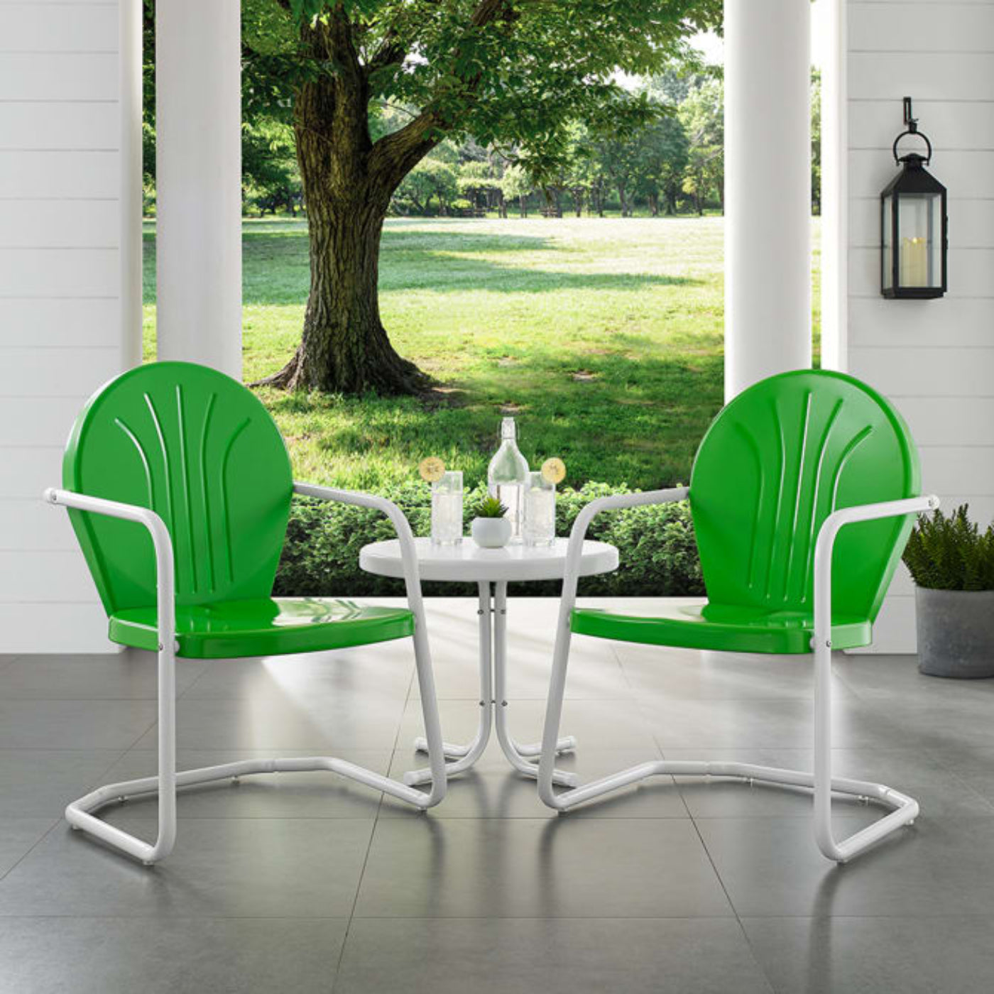 Crosley Griffith 3pc Outdoor Metal Armchair Set - KO10004