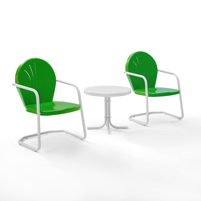Crosley Griffith 3pc Outdoor Metal Armchair Set - KO10004