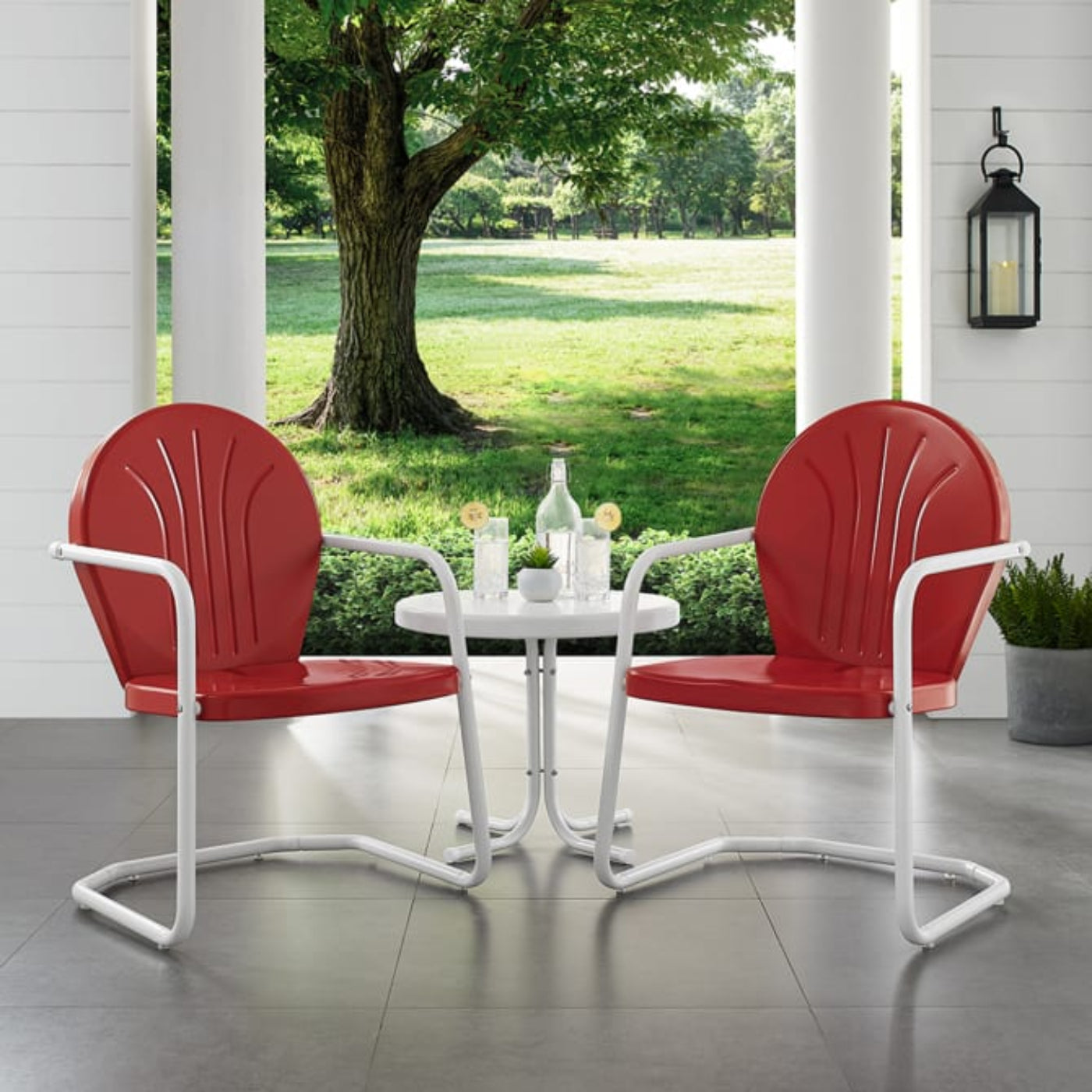 Crosley Griffith 3pc Outdoor Metal Armchair Set - KO10004