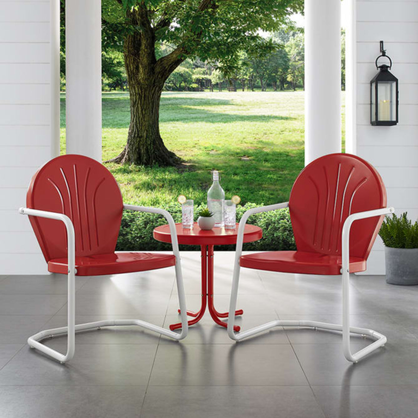 Crosley Griffith 3pc Outdoor Metal Armchair Set - KO10004
