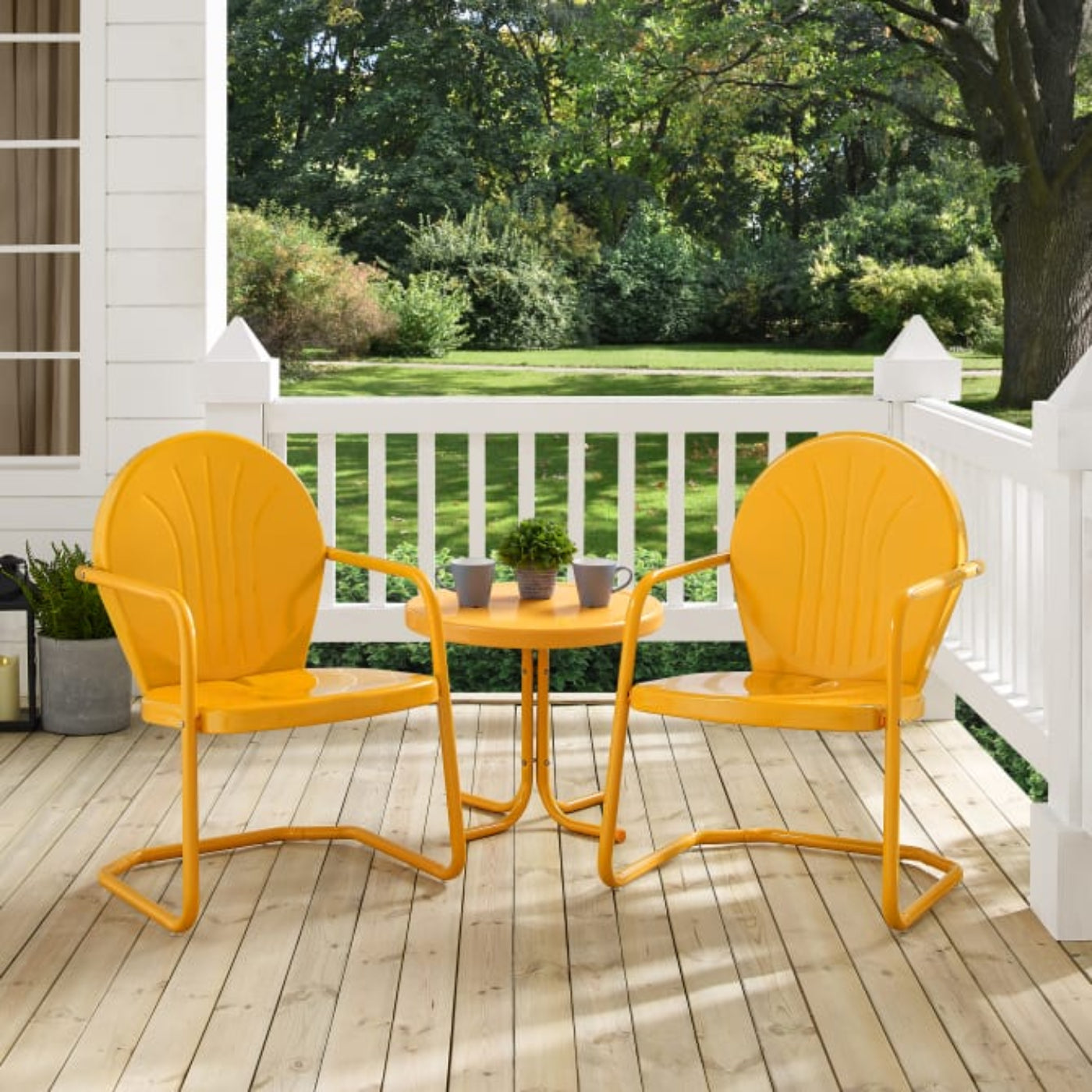 Crosley Griffith 3pc Outdoor Metal Armchair Set - KO10004