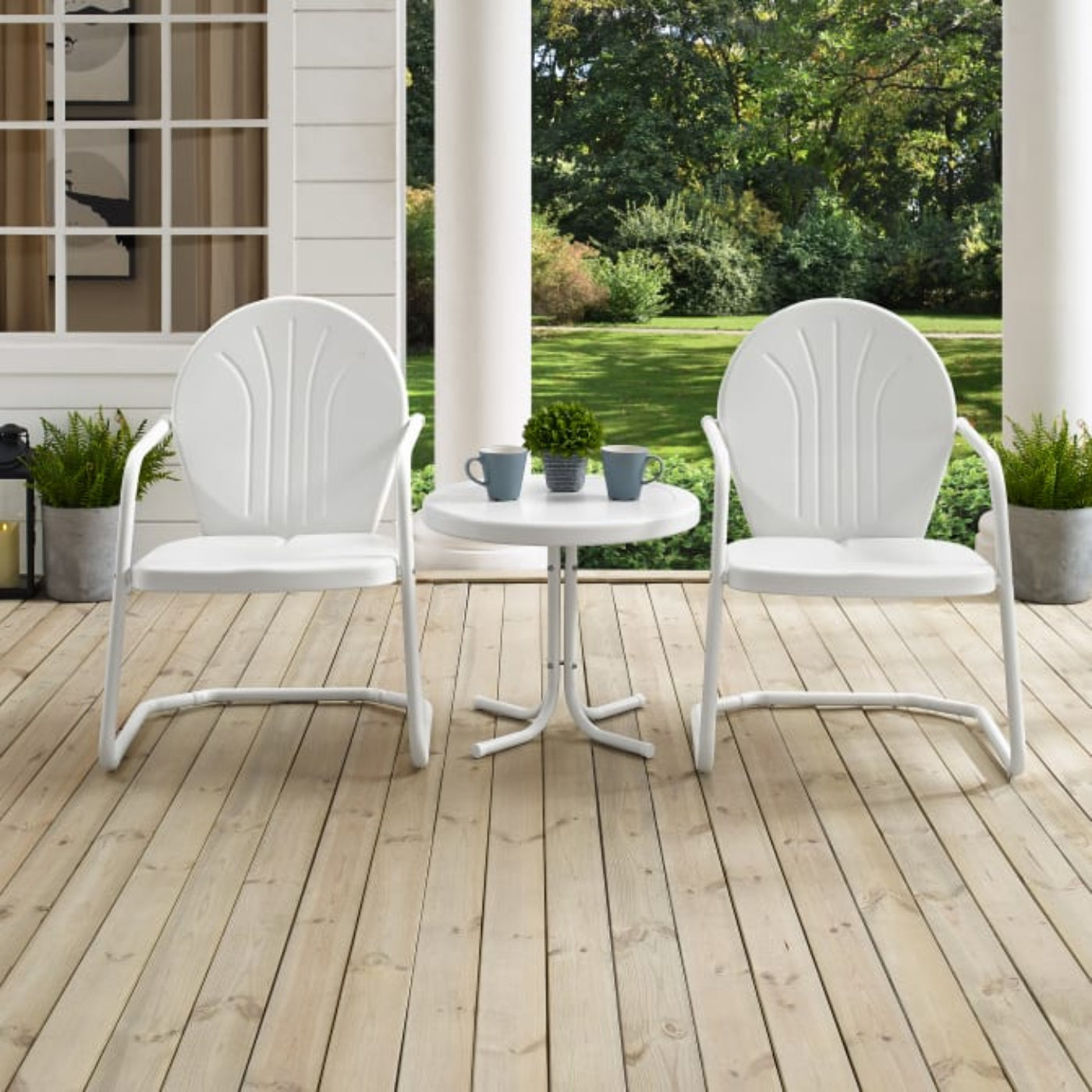 Crosley Griffith 3pc Outdoor Metal Armchair Set - KO10004