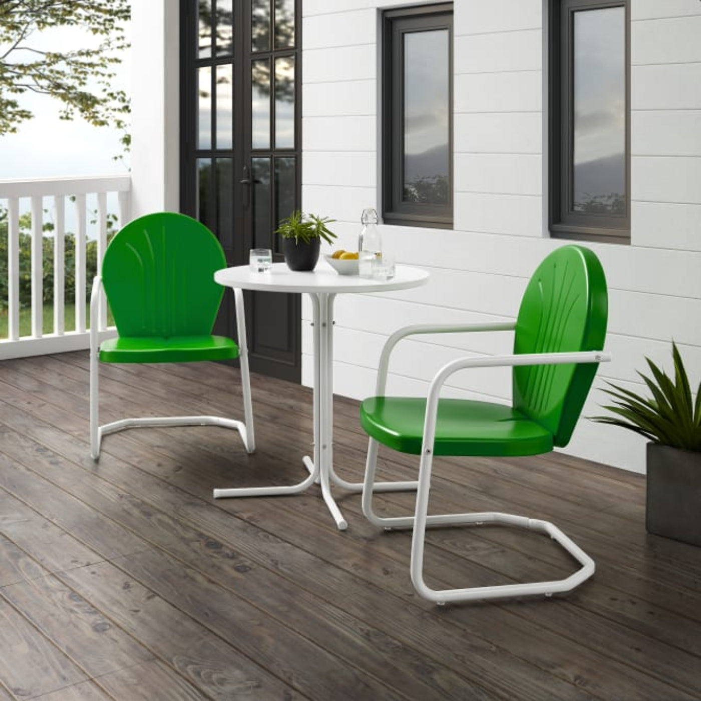 Crosley Griffith 3pc Outdoor Metal Bistro Set - KO10008