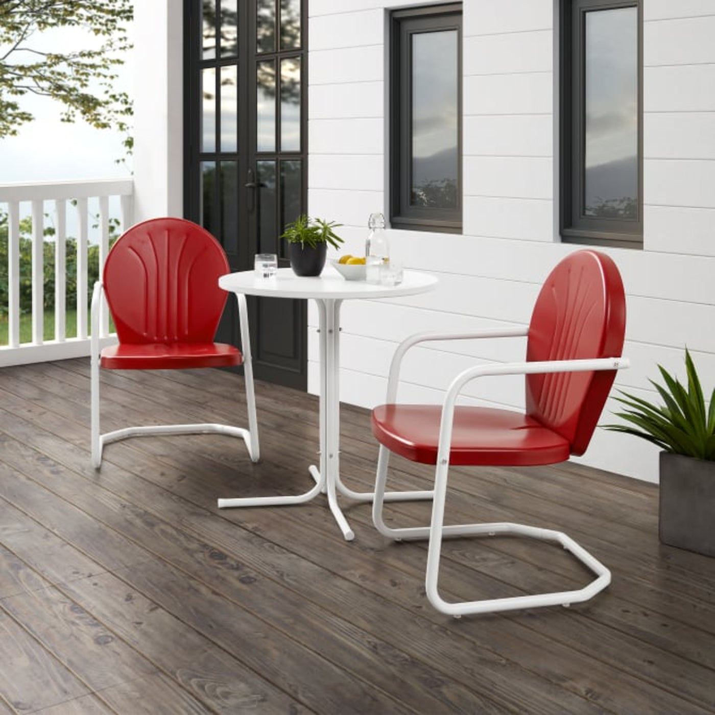 Crosley Griffith 3pc Outdoor Metal Bistro Set - KO10008