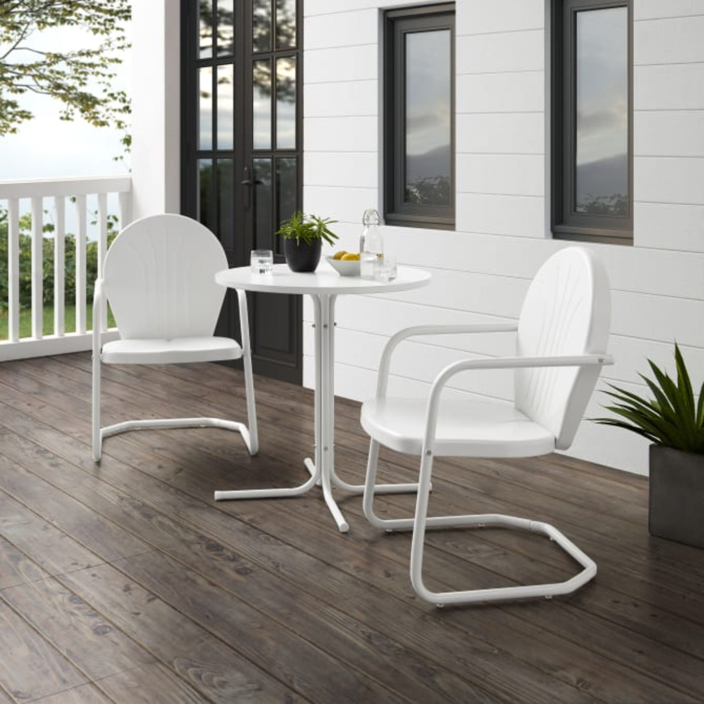 Crosley Griffith 3pc Outdoor Metal Bistro Set - KO10008