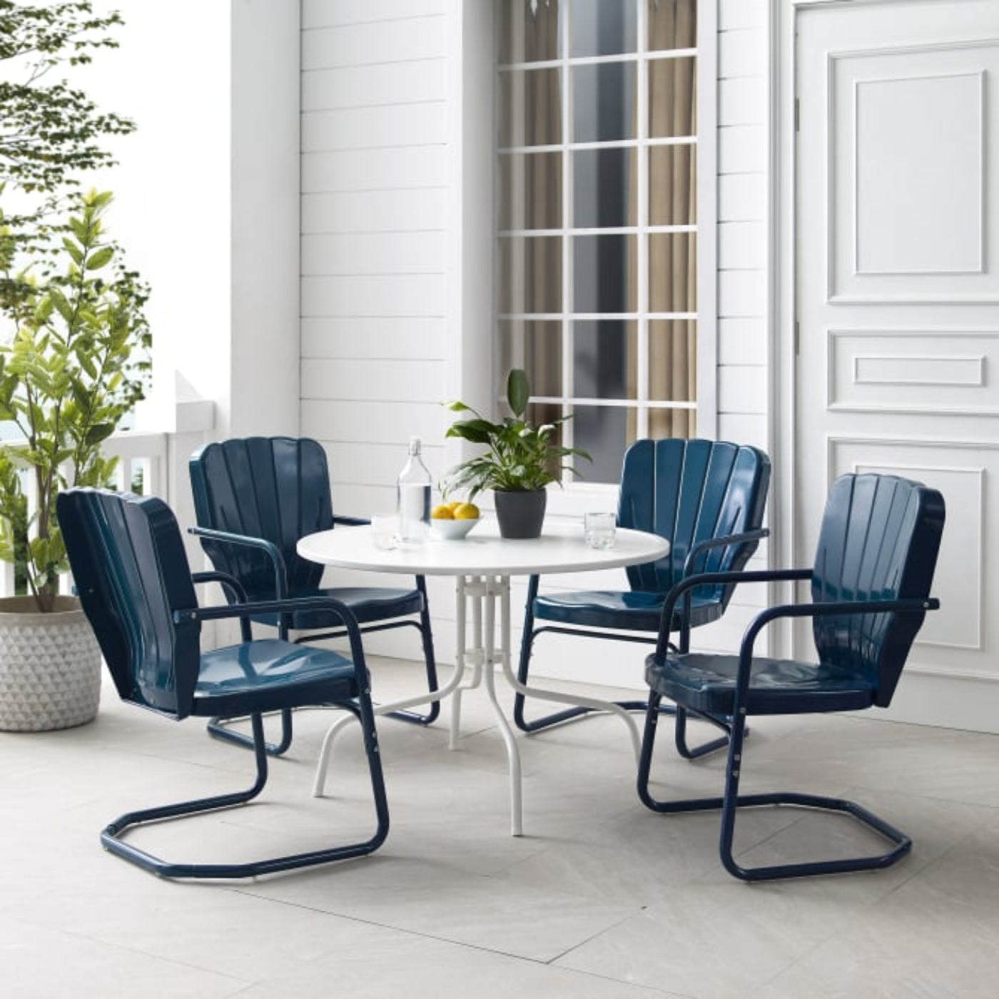 Crosley Bates 101 Inch 5pc Outdoor Metal Dining Set - KO10017