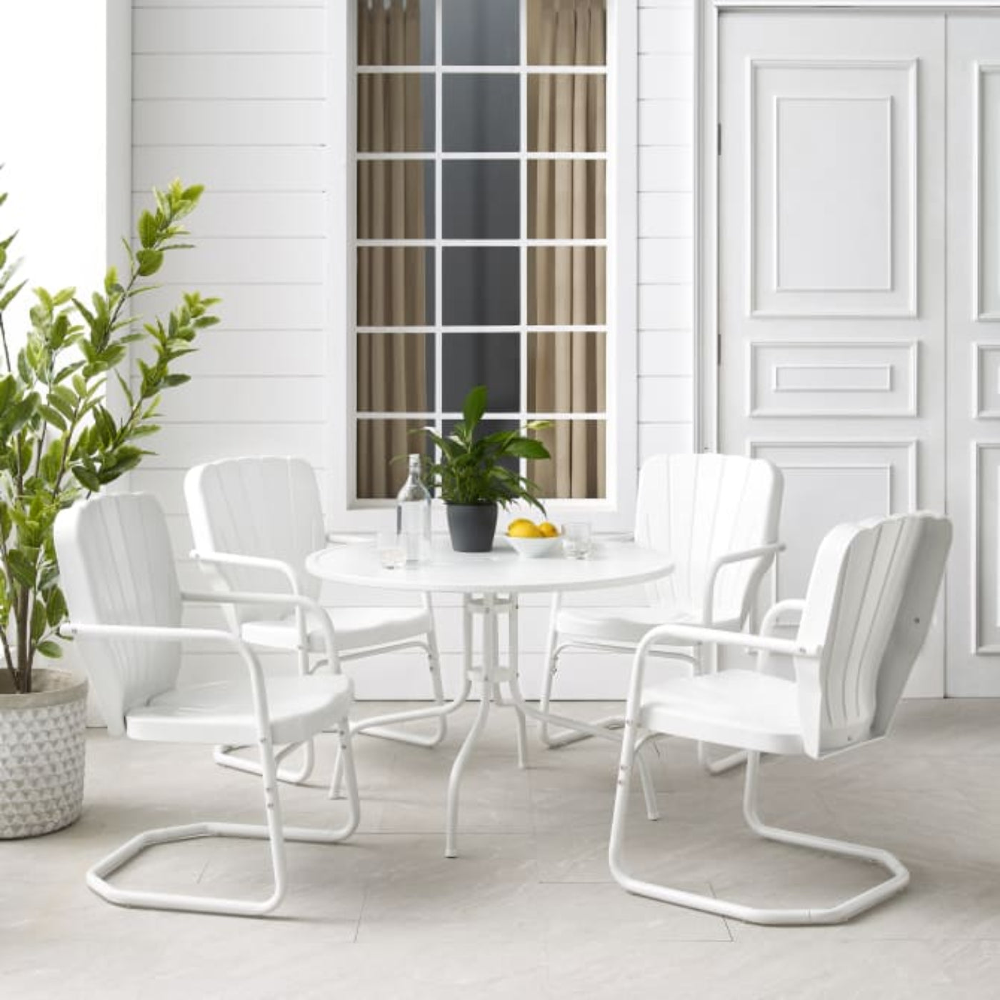 Crosley Ridgeland 104.50 Inch 5pc Outdoor Metal Dining Set - KO10015