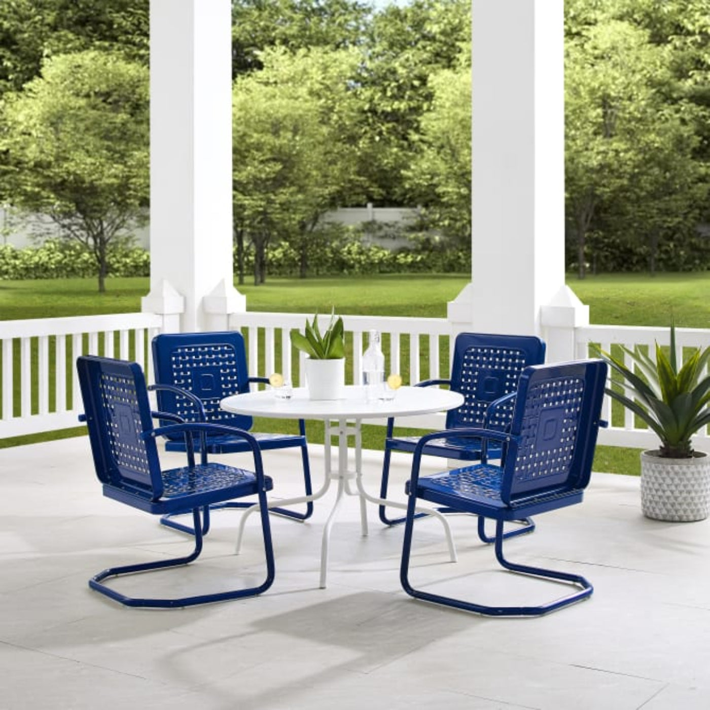 Crosley Bates 101 Inch 5pc Outdoor Metal Dining Set - KO10017