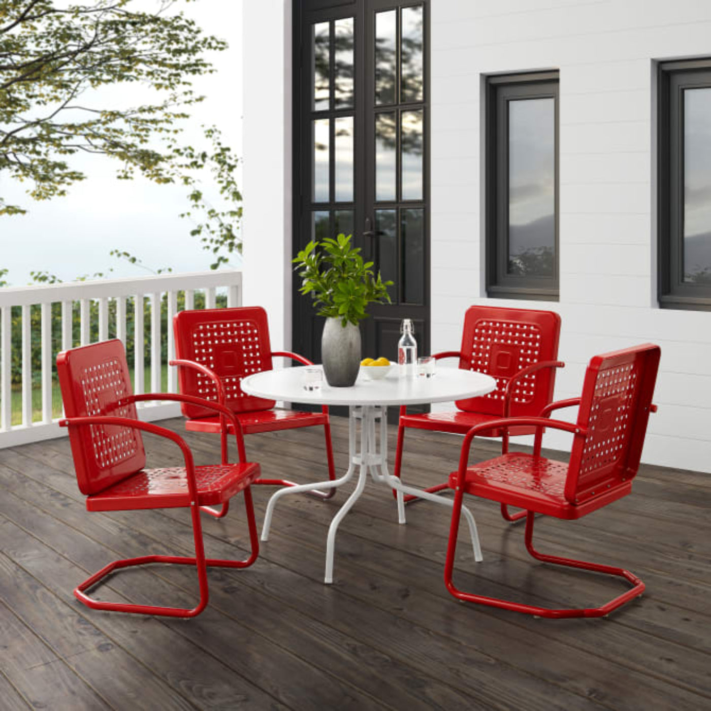 Crosley Bates 101 Inch 5pc Outdoor Metal Dining Set - KO10017