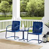 Crosley Bates 84 Inch 3pc Outdoor Metal Chair Set - KO10019