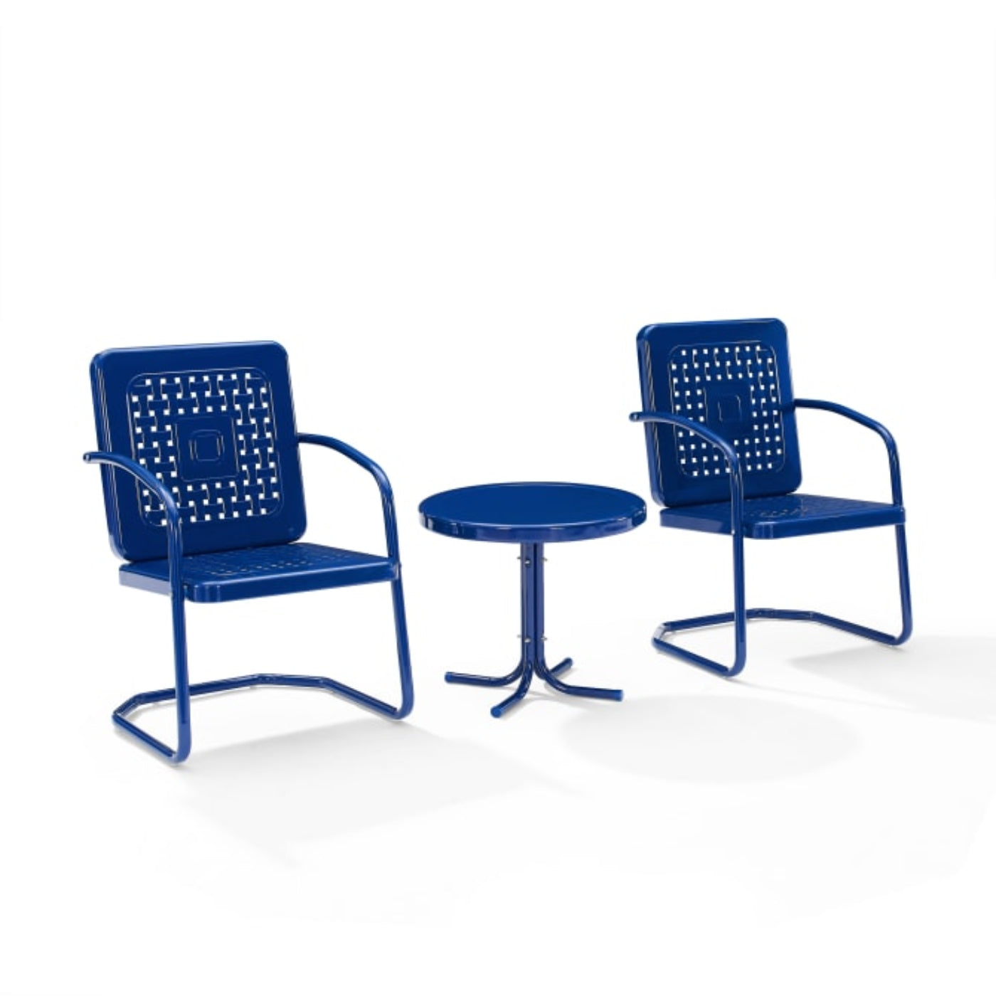 Crosley Bates 84 Inch 3pc Outdoor Metal Chair Set - KO10019