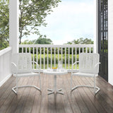 Crosley Bates 84 Inch 3pc Outdoor Metal Chair Set - KO10019