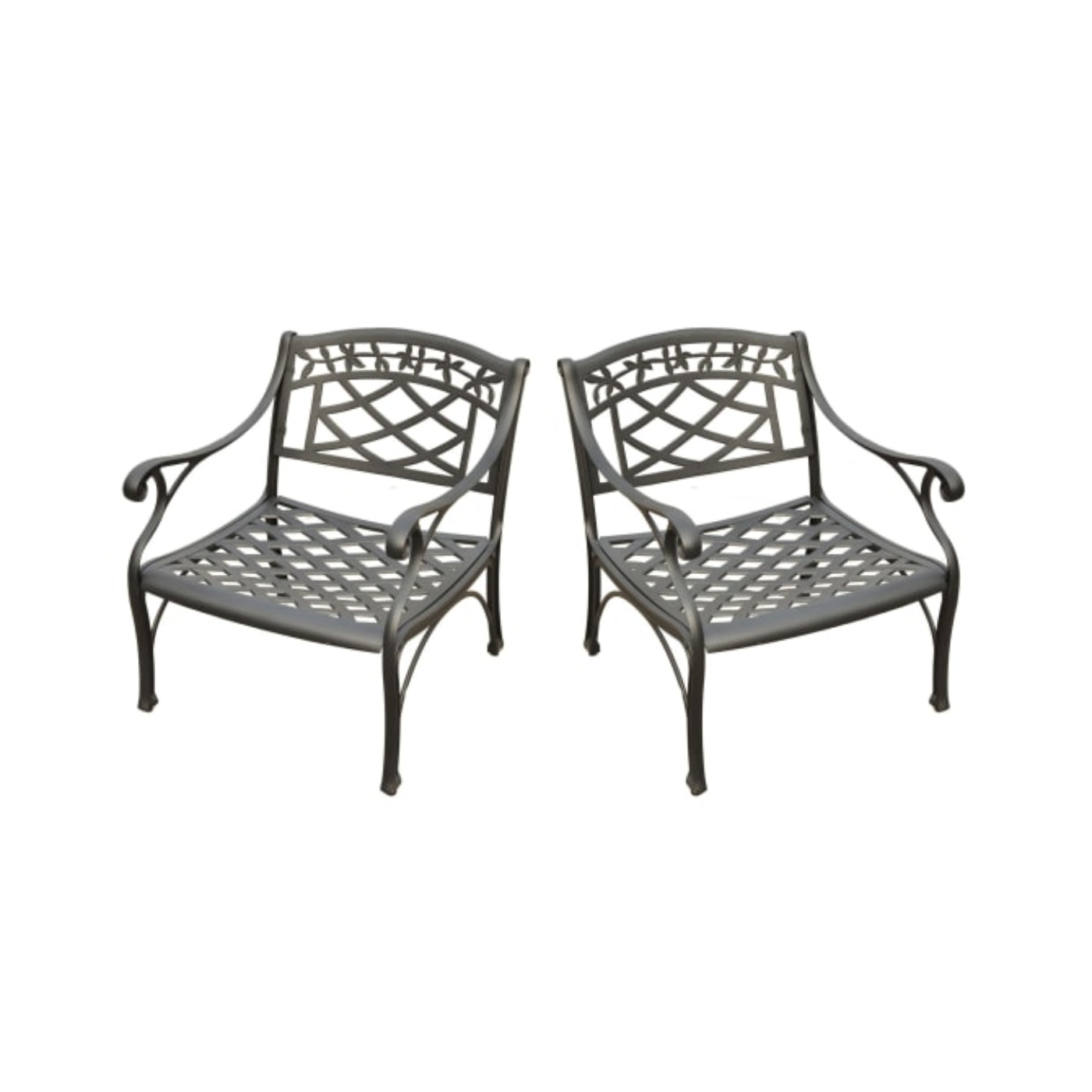 Crosley Sedona 60 Inch 2pc Outdoor Chair Set Black - KO60006BK