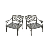 Crosley Sedona 60 Inch 2pc Outdoor Chair Set Black - KO60006BK