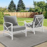 Crosley Kaplan 2pc Outdoor Metal Armchair Set - KO60013