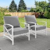 Crosley Kaplan 2pc Outdoor Metal Armchair Set - KO60013