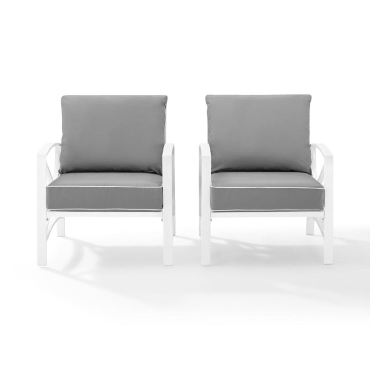 Crosley Kaplan 2pc Outdoor Metal Armchair Set - KO60013
