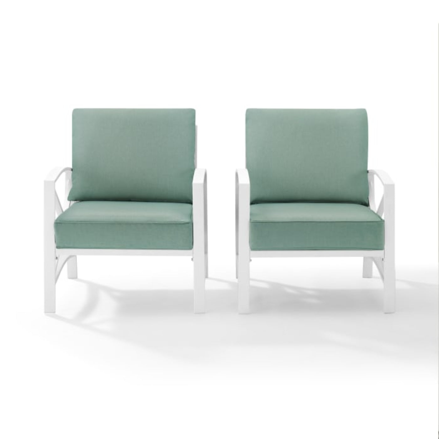 Crosley Kaplan 2pc Outdoor Metal Armchair Set - KO60013
