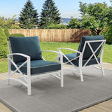 Crosley Kaplan 2pc Outdoor Metal Armchair Set - KO60013