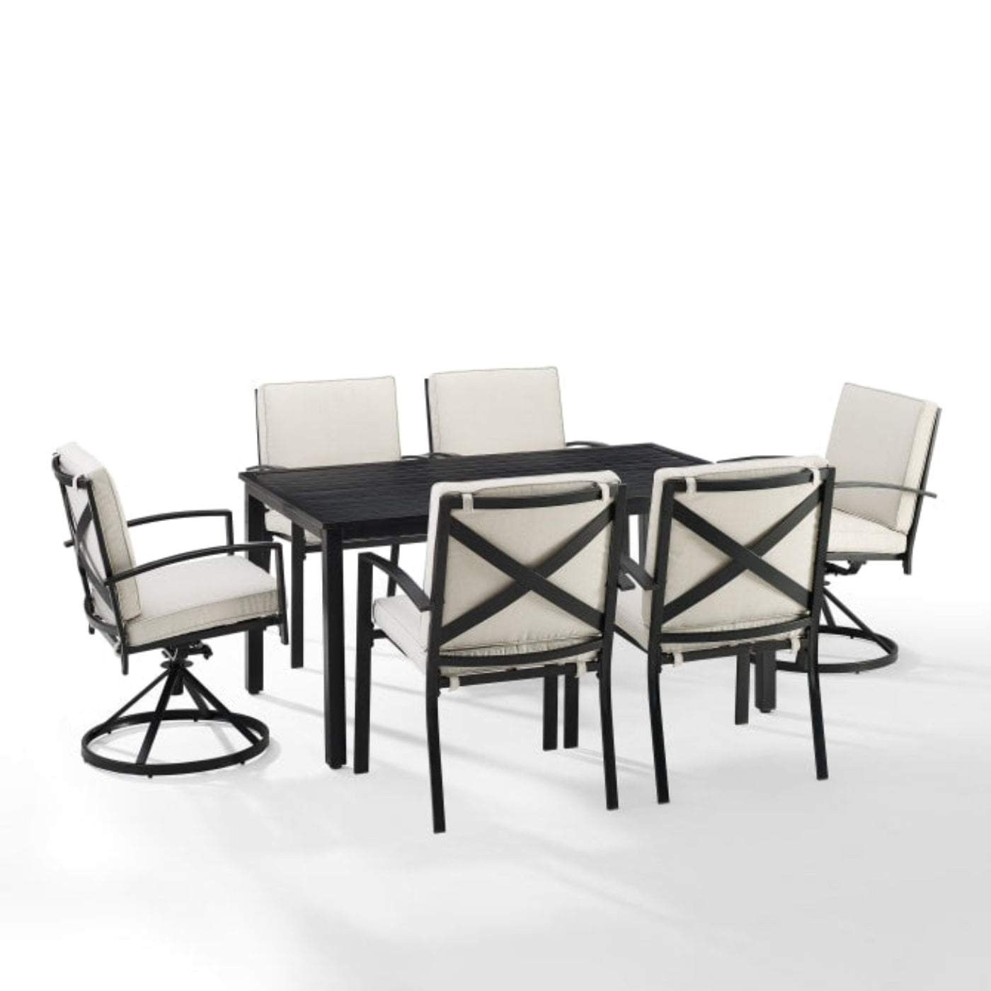 Crosley Kaplan 122 Inch 5pc Outdoor Metal Dining Set - KO60021BZ