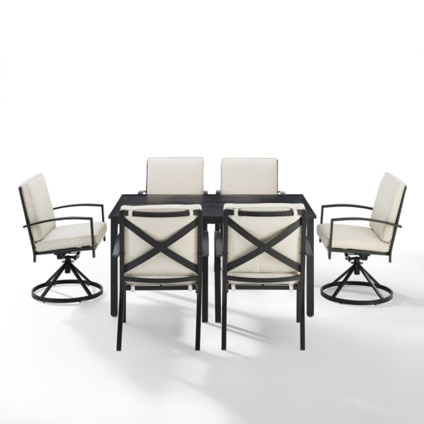 Crosley Kaplan 122 Inch 5pc Outdoor Metal Dining Set - KO60021BZ